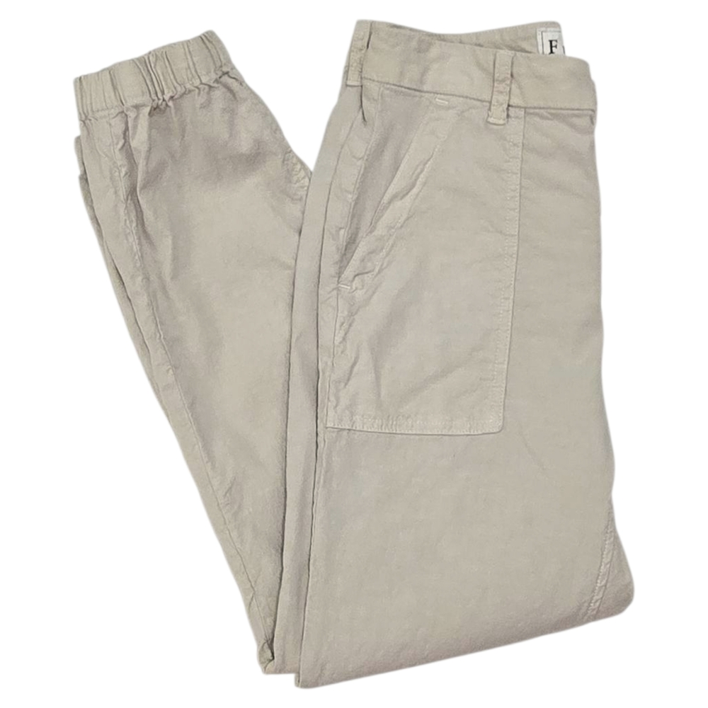 Frank & Eileen Jameson Utility Jogger Pant Cement Size 2 Effortless Minimalist